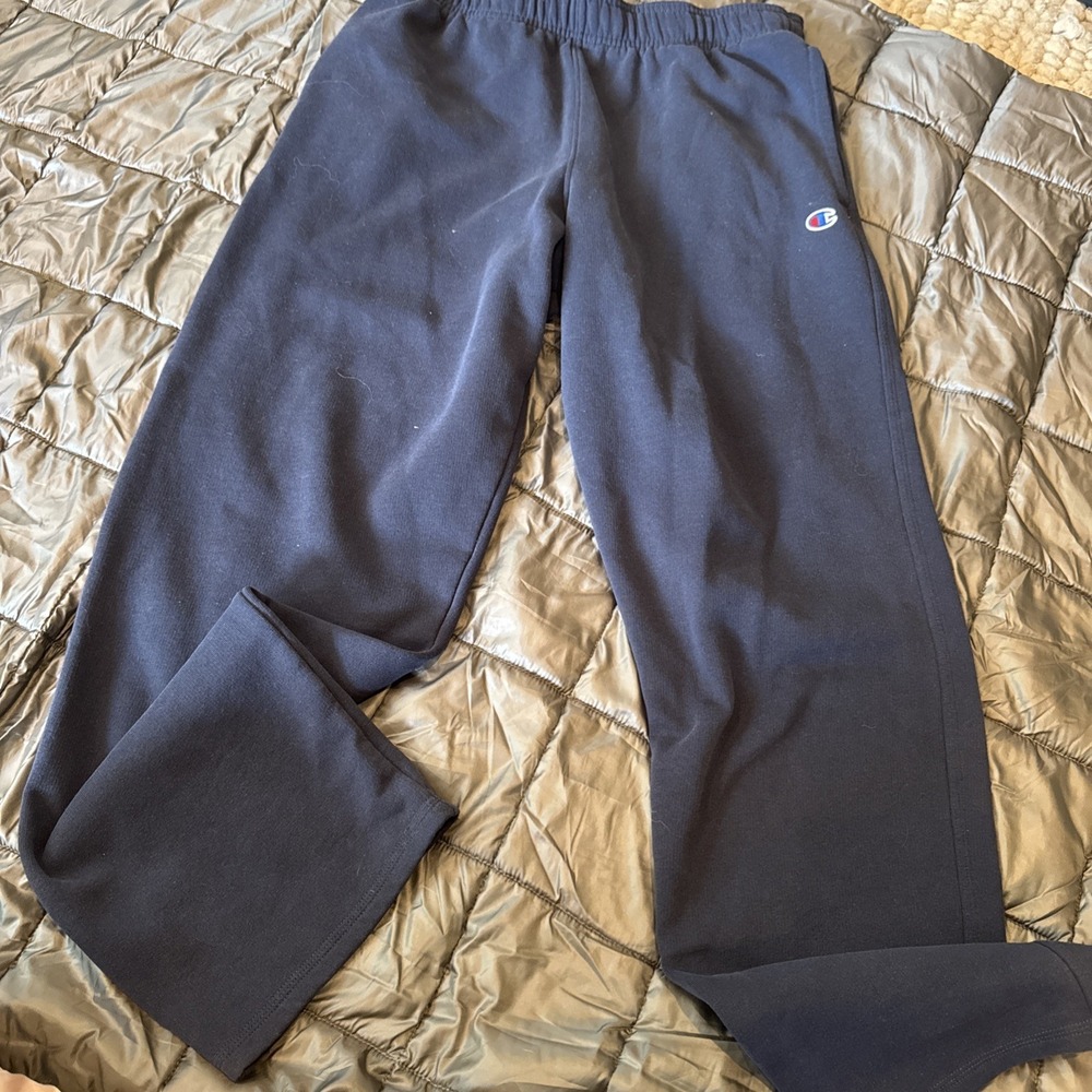 Champion Navy Sweat Pants Unisexβ Size Large 30" Inseam